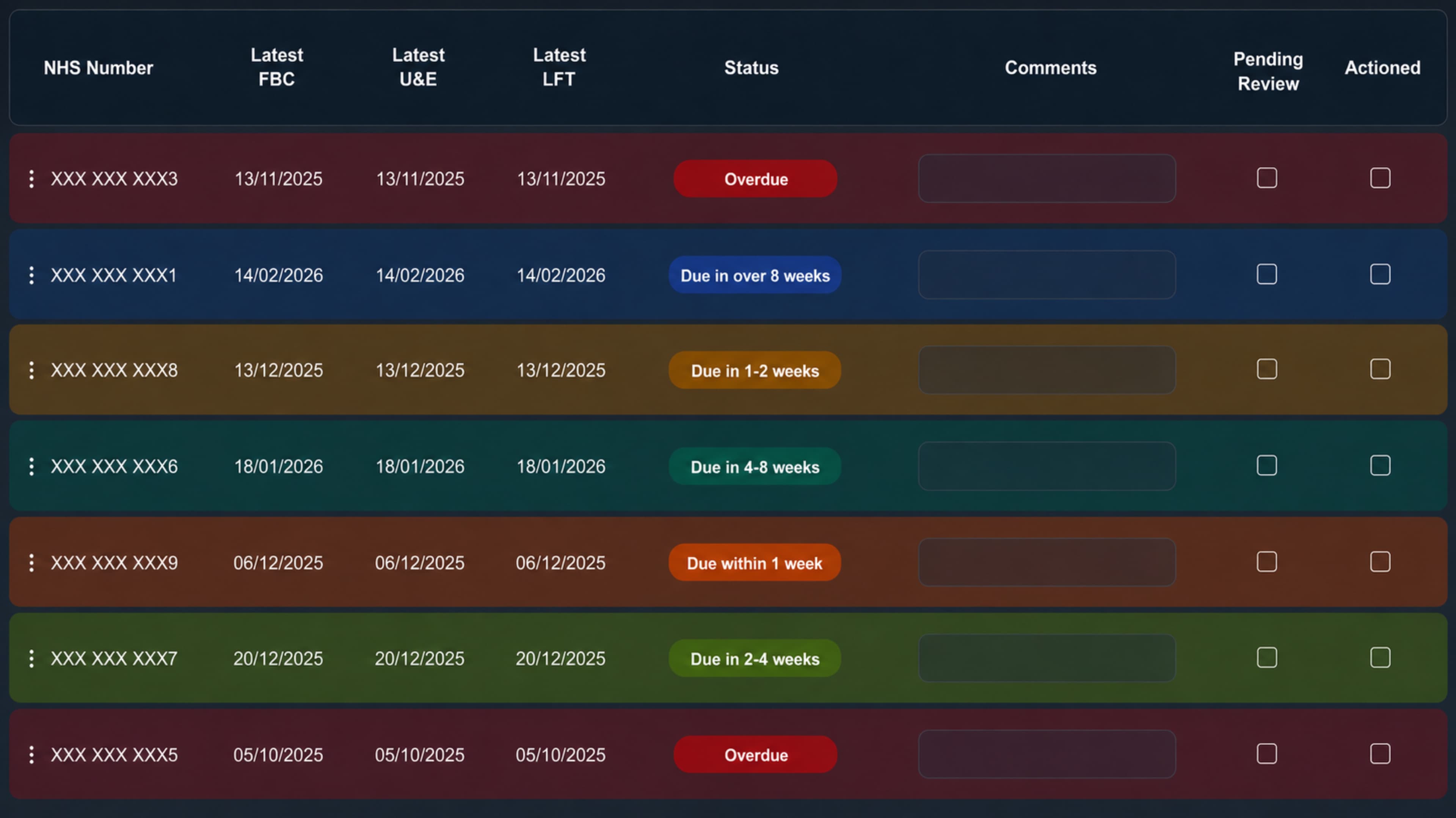 Workspace interface screenshot