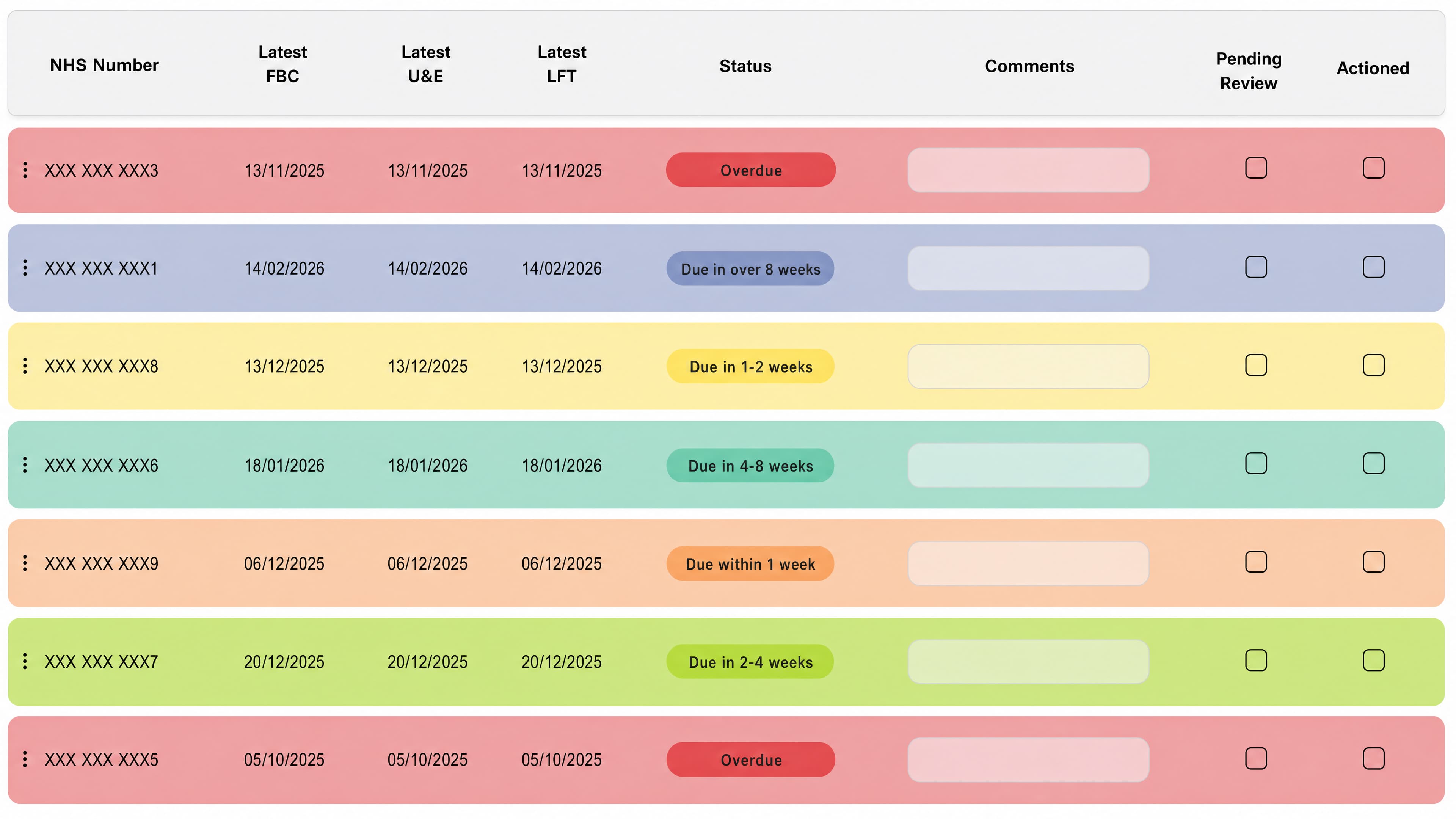 Workspace interface screenshot